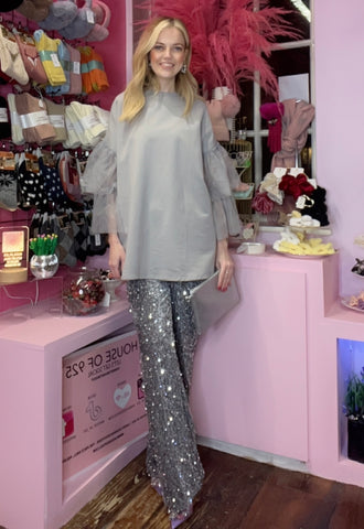 Sequin Trousers With Pockets