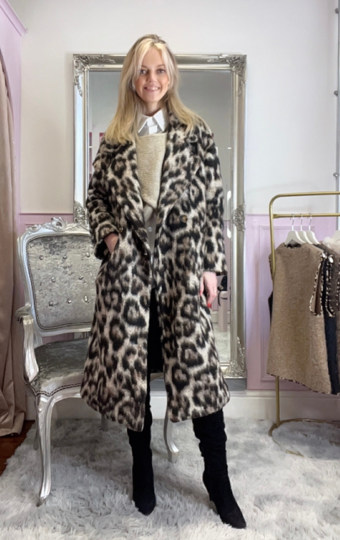 Leopard Print Coat