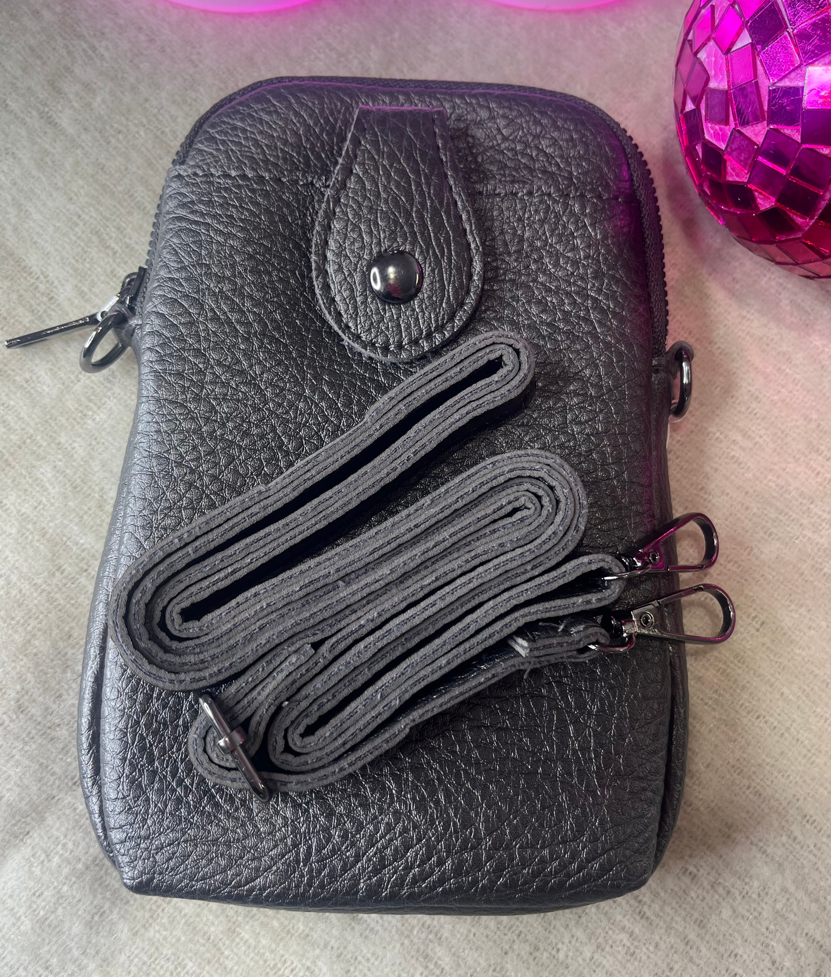 Phone Pouch Bag > Gunmetal Grey