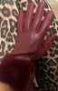 Faux Fur Trim Gloves