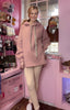 Fleece Lined Hoodie / Dusky Pink