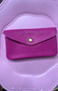 Real Leather Purse / Hot Pink