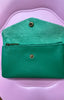 Real Leather Purse / Dark Green