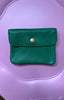 Real Leather Purse  / Moss Green