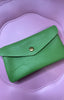 Real Leather Purse / Light Green