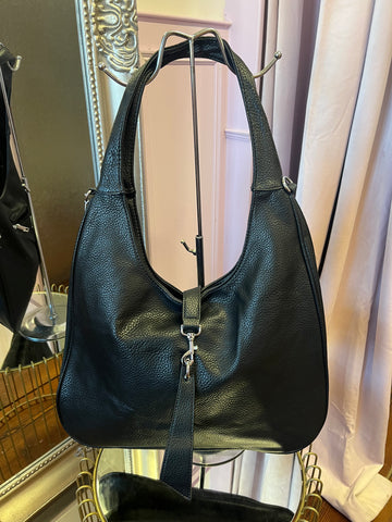 Slouchy Shoulder Bag / Black