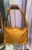 Snake Skin Print Shoulder Bag / Mustard